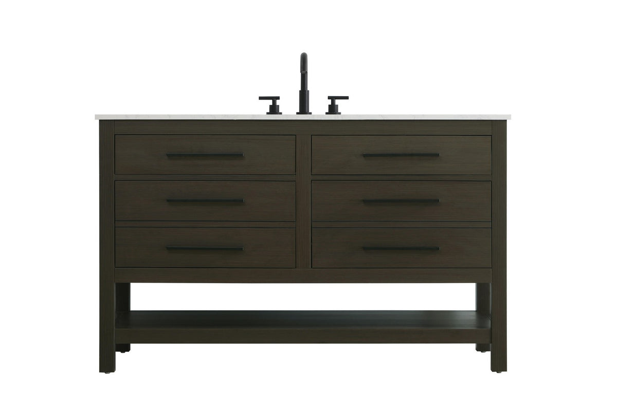 Elegant Lighting - VF60554MMB - Bathroom Vanity - Karson - Mocha Brown