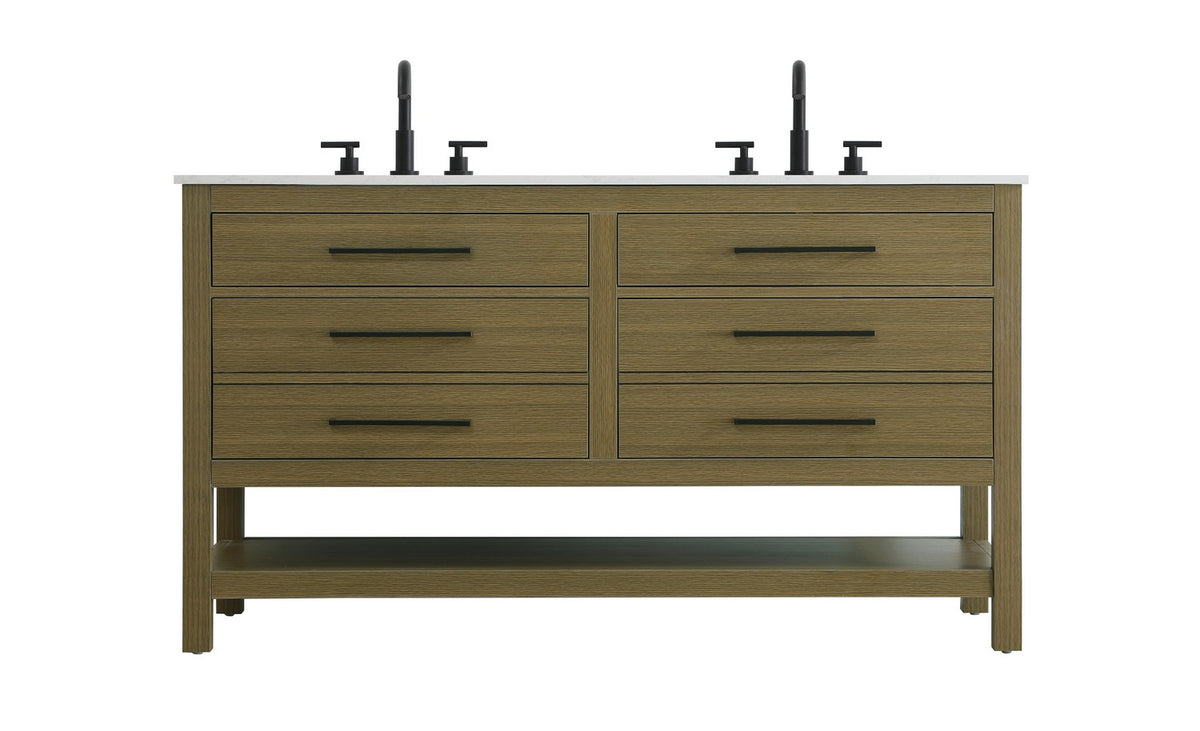 Elegant Lighting - VF60560DMCB - Bathroom Vanity - Karson - Chestnut Brown