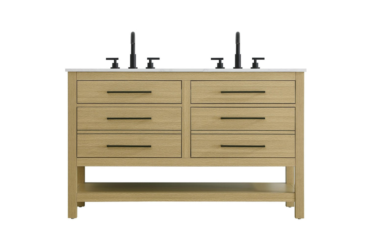 Elegant Lighting - VF60560DMHB - Bathroom Vanity - Karson - Honey Brown