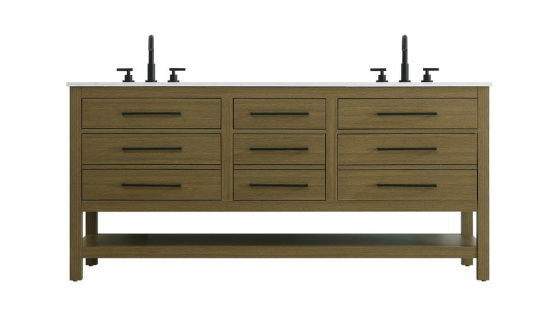 Elegant Lighting - VF60572DMCB - Bathroom Vanity - Karson - Chestnut Brown