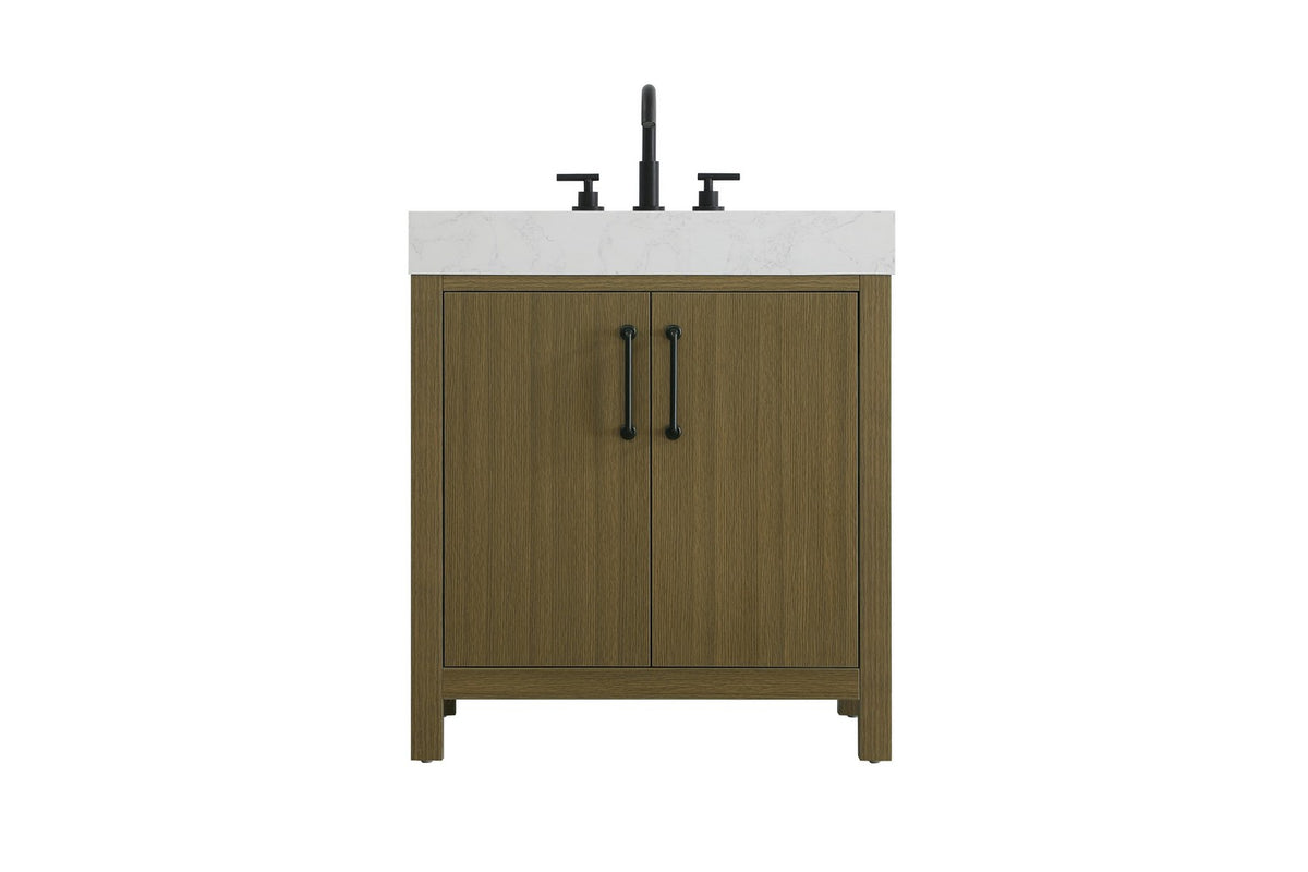 Elegant Lighting - VF60630MCB - Bathroom Vanity - Nathan - Chestnut Brown