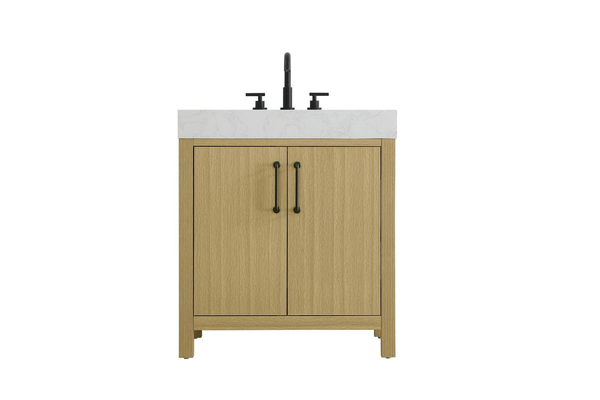 Elegant Lighting - VF60630MHB - Bathroom Vanity - Nathan - Honey Brown