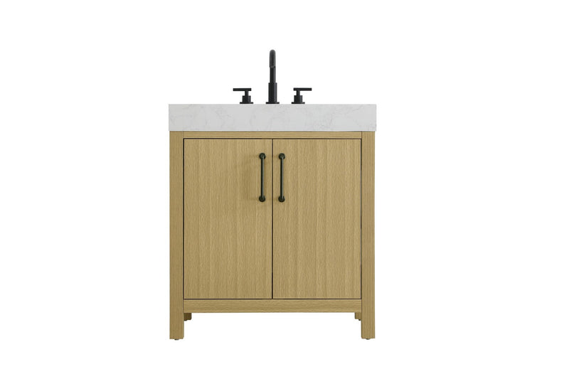 Elegant Lighting - VF60630MHB - Bathroom Vanity - Nathan - Honey Brown