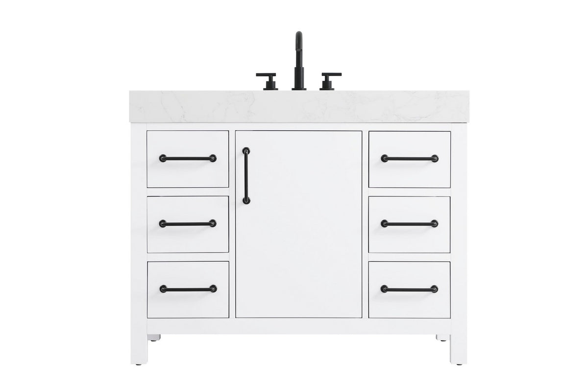 Elegant Lighting - VF60642WH - Bathroom Vanity - Nathan - White