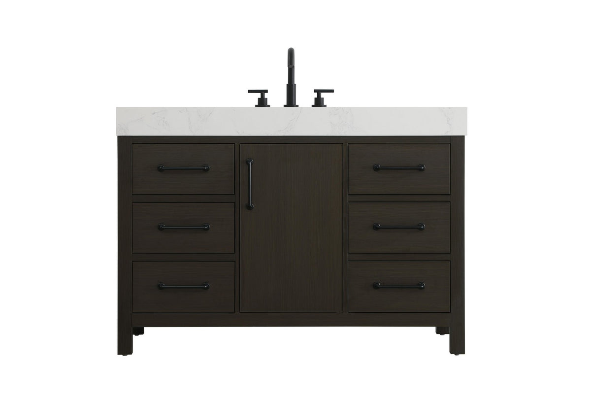 Elegant Lighting - VF60648MMB - Bathroom Vanity - Nathan - Mocha Brown
