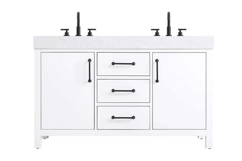 Elegant Lighting - VF60654DWH - Bathroom Vanity - Nathan - White