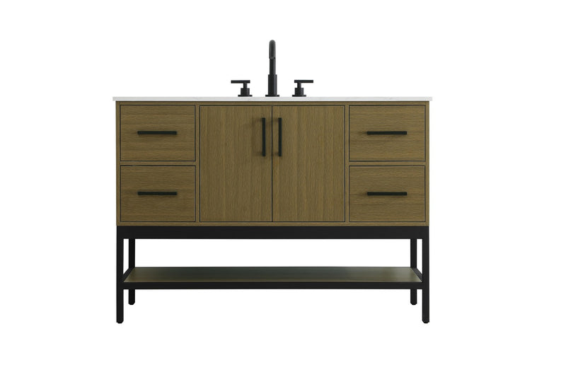 Elegant Lighting - VF60748MCB - Bathroom Vanity - Lennox - Chestnut Brown