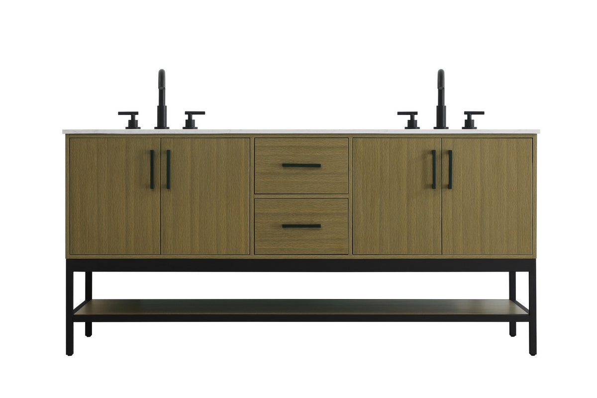 Elegant Lighting - VF60772DMCB - Bathroom Vanity - Lennox - Chestnut Brown