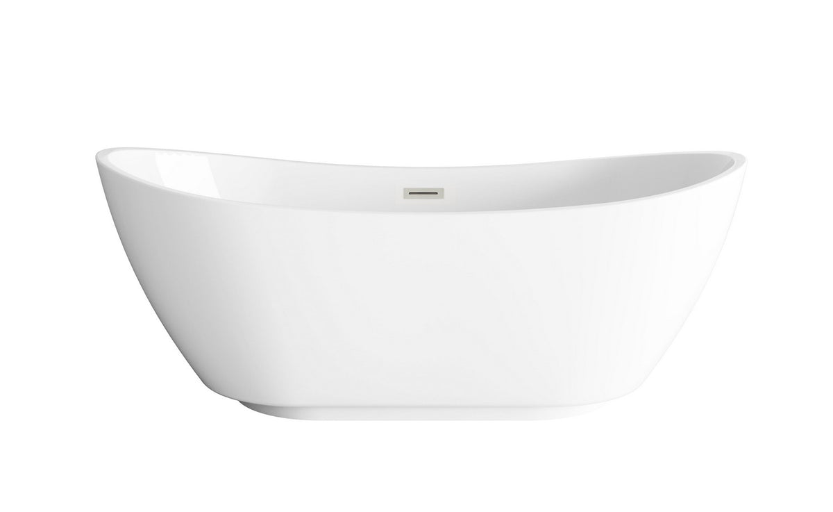 Elegant Lighting - BT10367GW-BNK - Soaking Bathtub - Ines - Glossy White