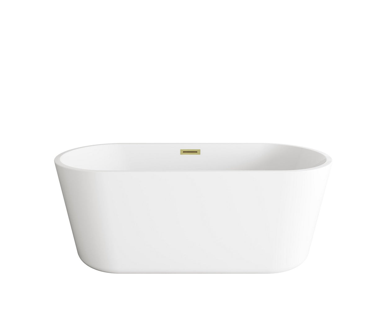 Elegant Lighting - BT10659GW-BGD - Soaking Bathtub - Odette - Glossy White
