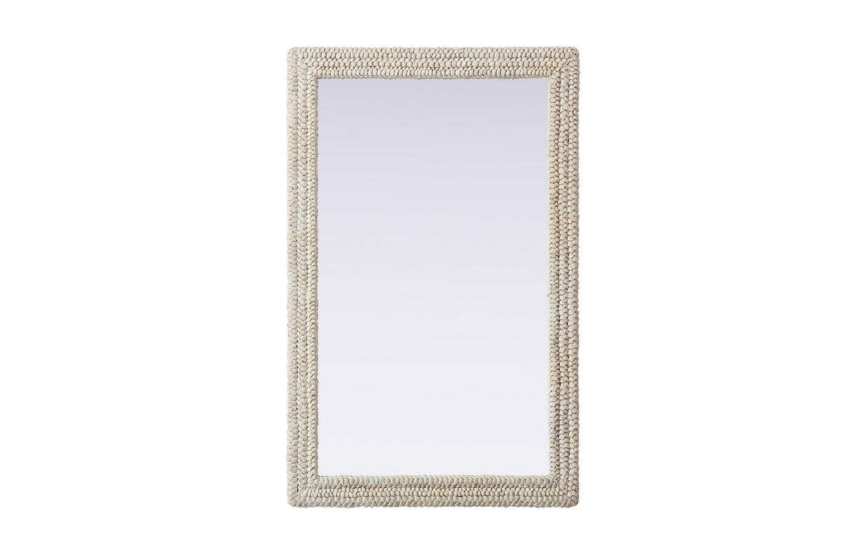 Elegant Lighting - MR4A3555LN - Mirror - Marlowe - Linen White