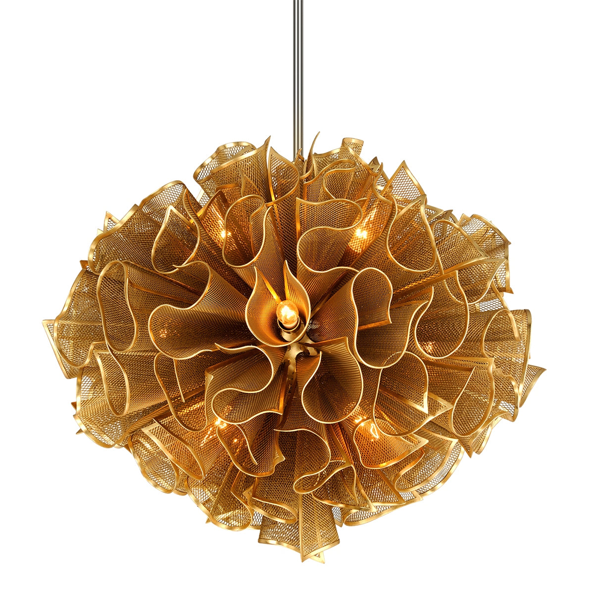 Corbett Lighting - 218-412-GL - 12 Light Chandelier - Pulse - Gold Leaf