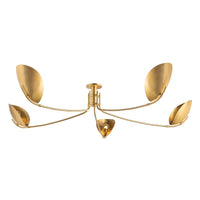 Hudson Valley - 1755-AGB - Five Light Semi Flush Mount - Avondale - Aged Brass