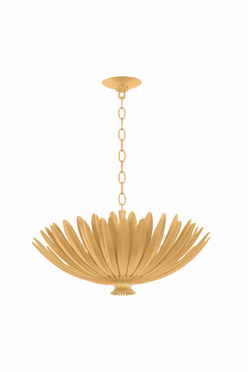 Hudson Valley - 1823-VGL - Four Light Chandelier - Whitfield - Vintage Gold Leaf