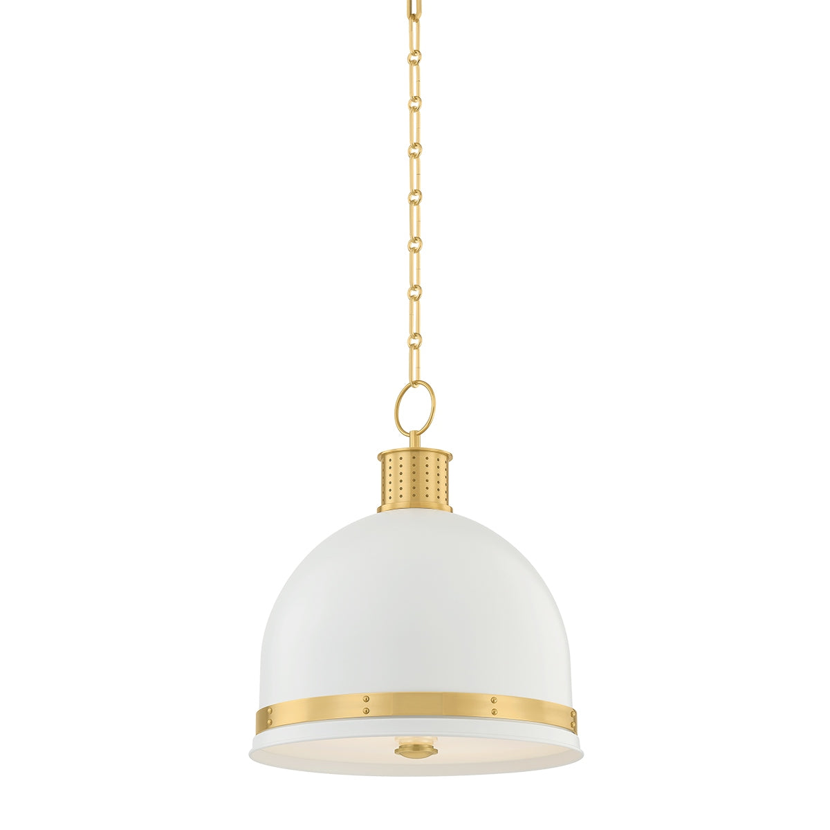 Hudson Valley - 2132-AGB/SWH - Two Light Pendant - Briscoe - Aged Brass