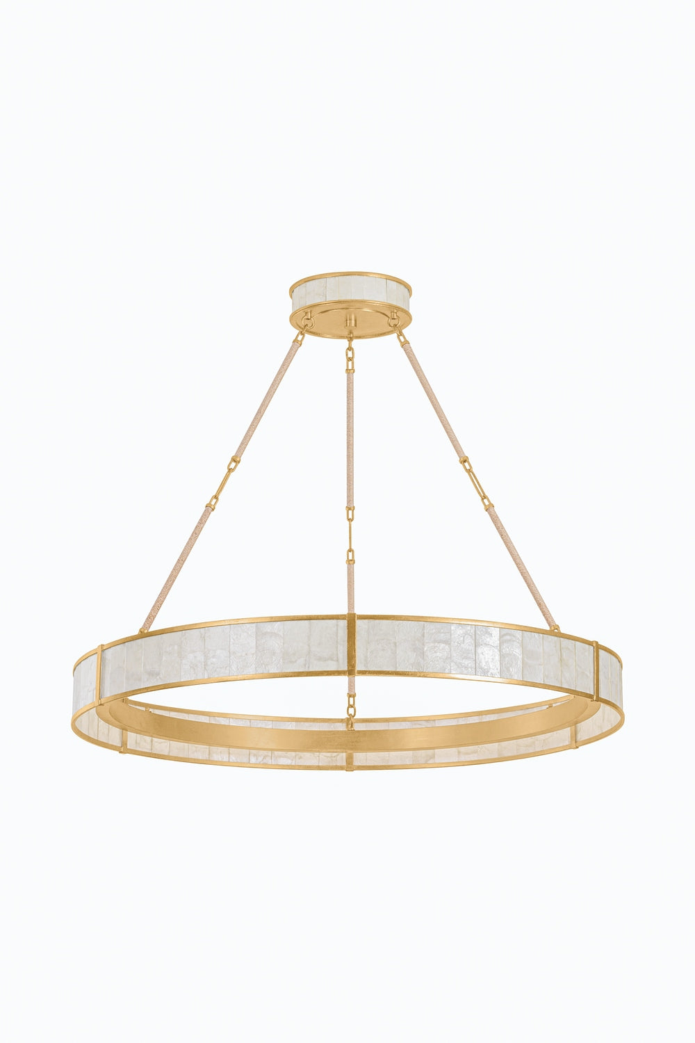 Hudson Valley - 6942-VGL - LED Chandelier - Halcott - Vintage Gold Leaf