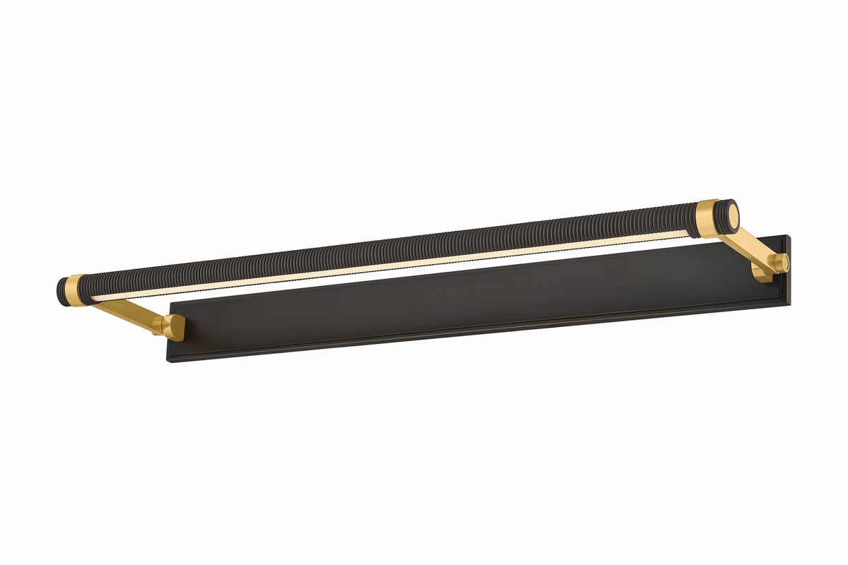 Hudson Valley - 7330-AGB/DB - LED Picture Light - Duell - Aged Brass