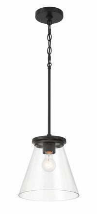 Craftmade - 60492-FB - One Light Pendant - Connell - Flat Black
