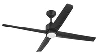 Craftmade - QUL52FB4 - 52" Ceiling Fan - Quell - Flat Black