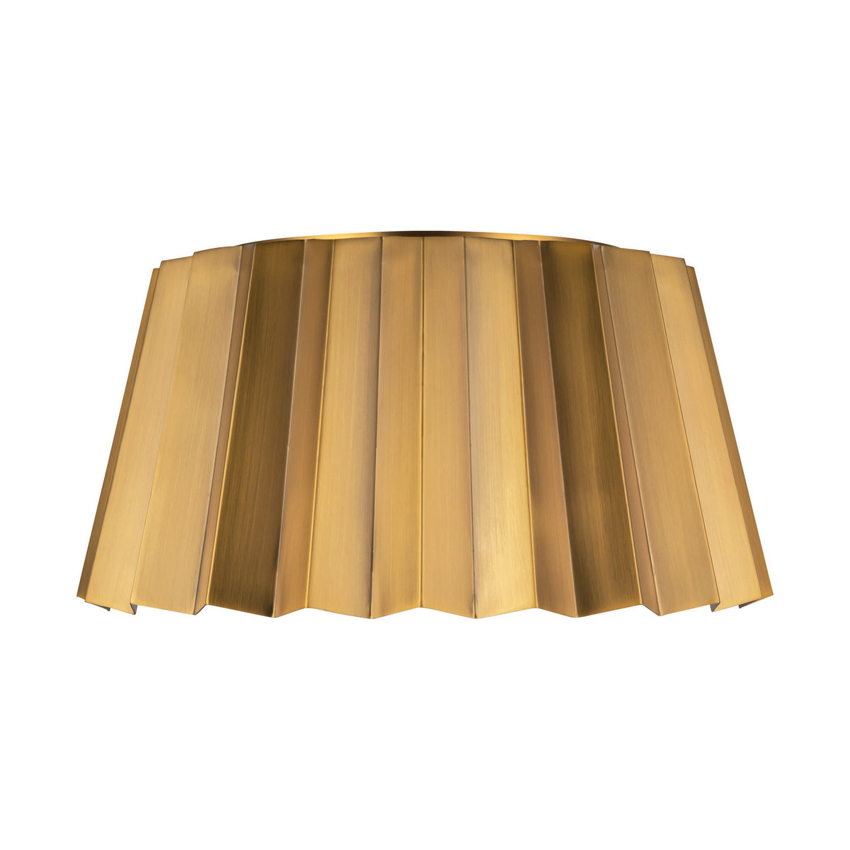 Alora - FM528514AG - Two Light Flush Mount - Plisse - Aged Gold