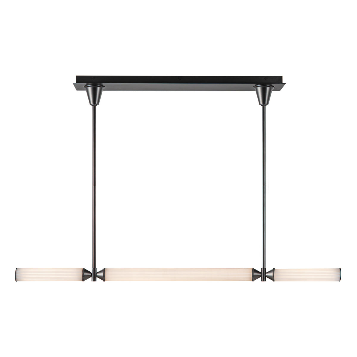Alora - LP348148UBFR-UNV - LED Linear Pendant - Edwin - Urban Bronze/Frosted Ribbed Glass