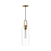 Alora - PD401606AGCL - One Light Pendant - Soji - Aged Gold/Clear Glass