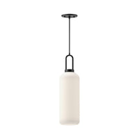Alora - PD401606MBOP - One Light Pendant - Soji - Matte Black/Opal Matte Glass