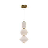 Alora - PD530341AGOP-UNV - LED Pendant - Bijou - Aged Gold/Opal Matte Glass