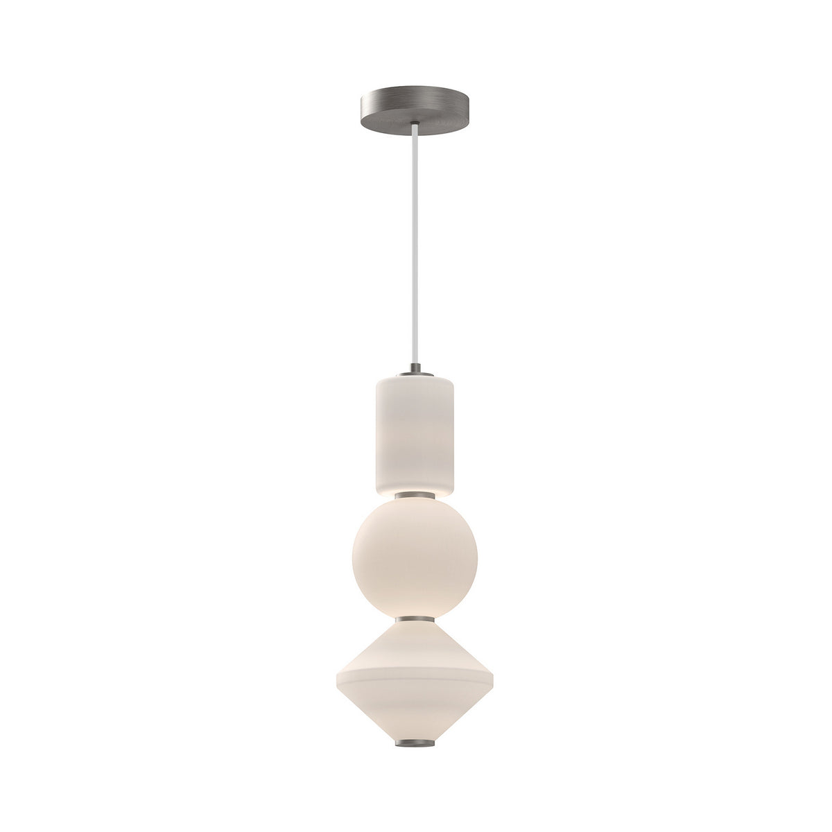 Alora - PD530341BNOP-UNV - LED Pendant - Bijou - Brushed Nickel/Opal Matte Glass