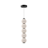 Alora - PD531515MBOP-UNV - LED Pendant - Bijou - Matte Black/Opal Matte Glass