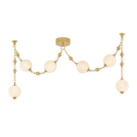 Corbett Lighting - 557-06-VB - LED Linear Pendant - Corda - Vintage Brass