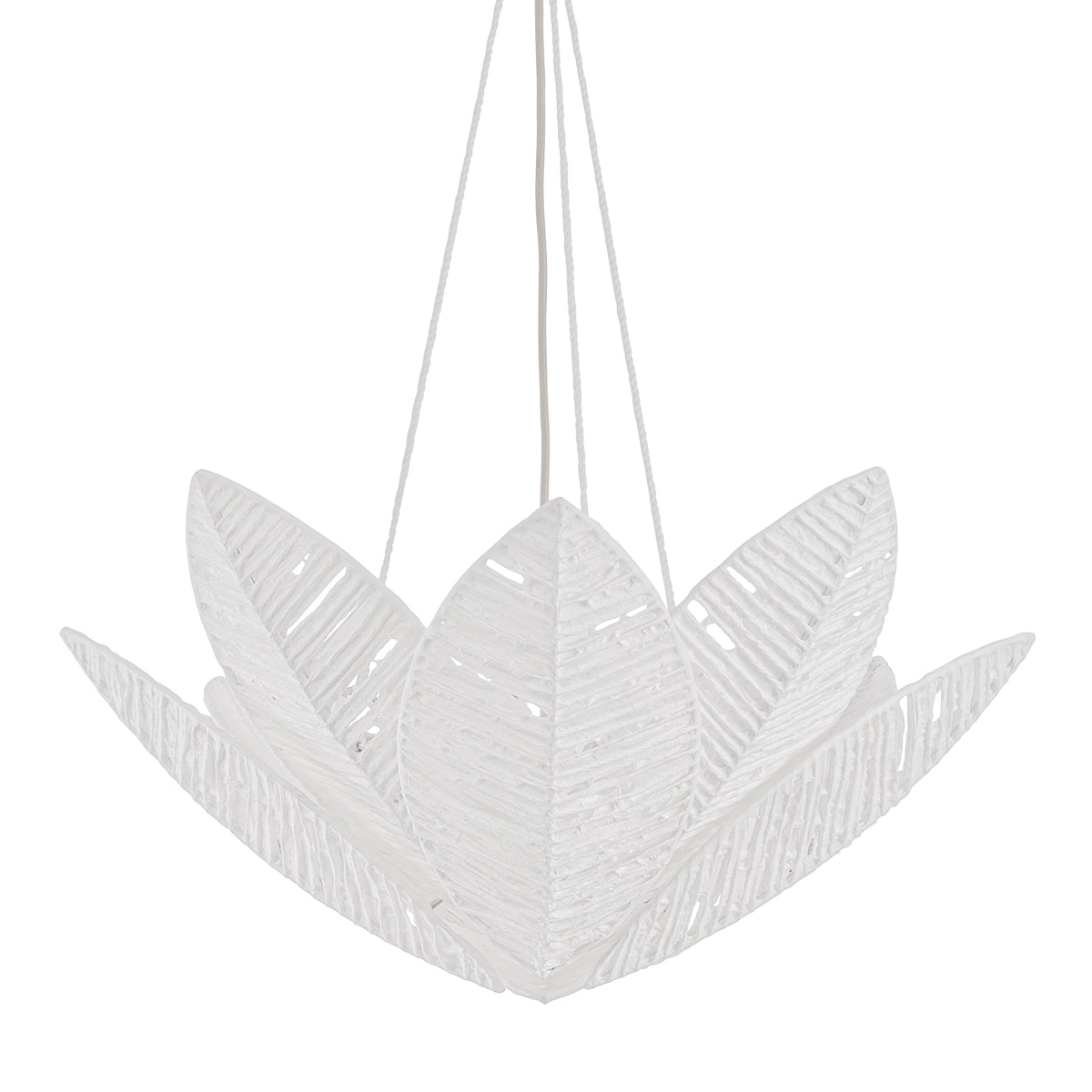 Corbett Lighting - 561-28-WSL - Three Light Chandelier - Azores - Warm Silver Leaf
