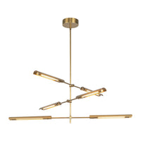 Alora - MP316406VBMS-UNV - LED Pendant - Astrid - Metal Shade/Vintage Brass