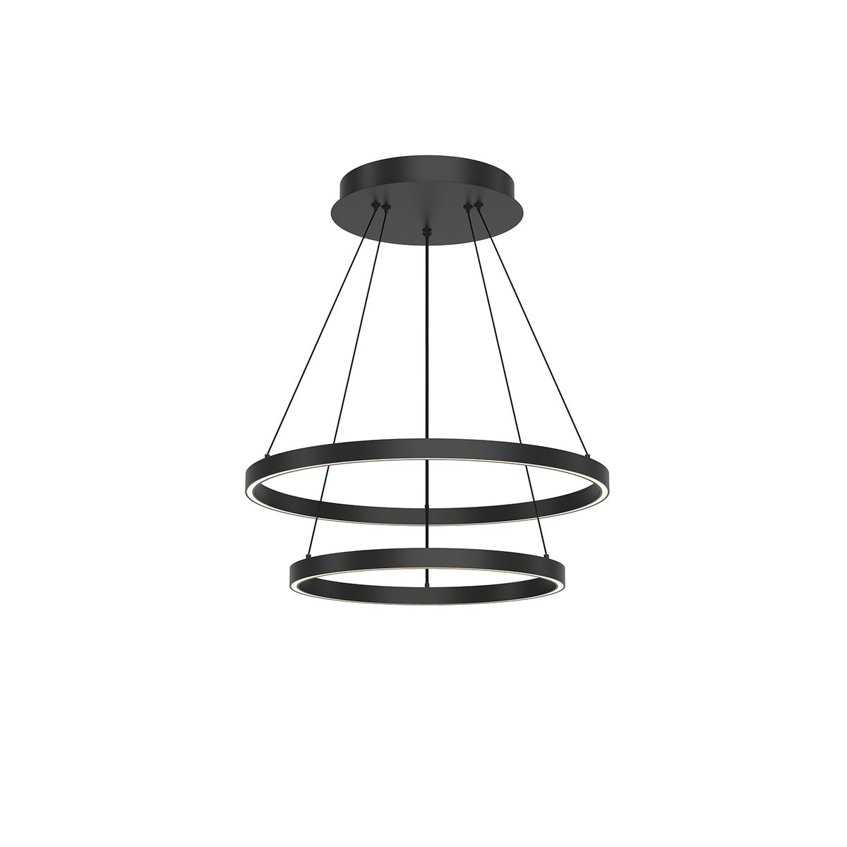 Kuzco Lighting - CH87224-BK-UNV-010 - LED Chandelier - Cerchio - Black