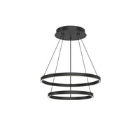 Kuzco Lighting - CH87224-BK-UNV-010 - LED Chandelier - Cerchio - Black