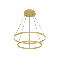Kuzco Lighting - CH87832-BG-UNV-010 - LED Chandelier - Cerchio - Brushed Gold