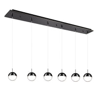 Kuzco Lighting - MP402801BC-06 - LED Pendant - Pluto - Black Chrome