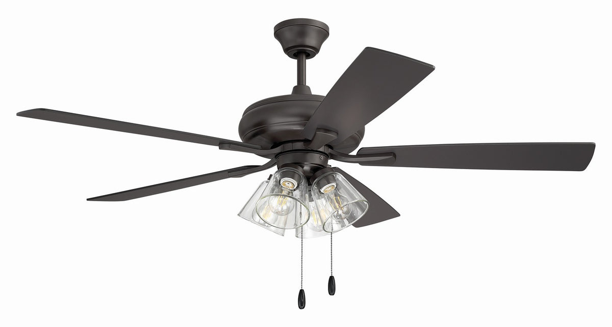Craftmade - ECF104CBZ5-CBZWLN - 52" Ceiling Fan - Eos Clear 4 Light - Classic Bronze