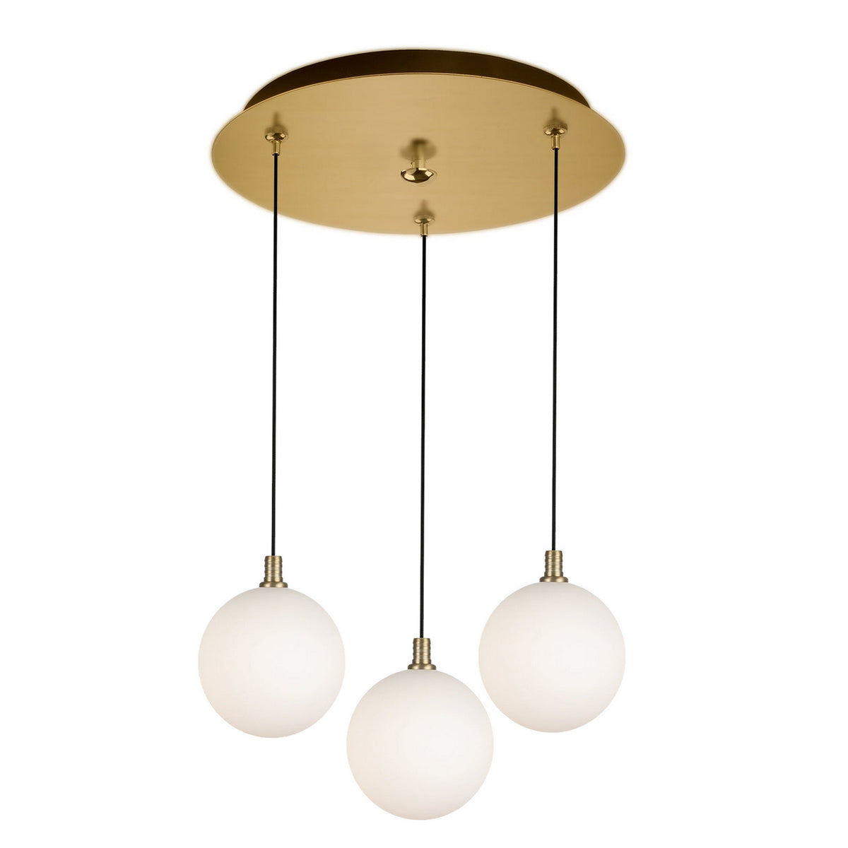 Kuzco Lighting - MP3106BGOP-03 - LED Pendant - Bolla - Brushed Gold/Opal Glass