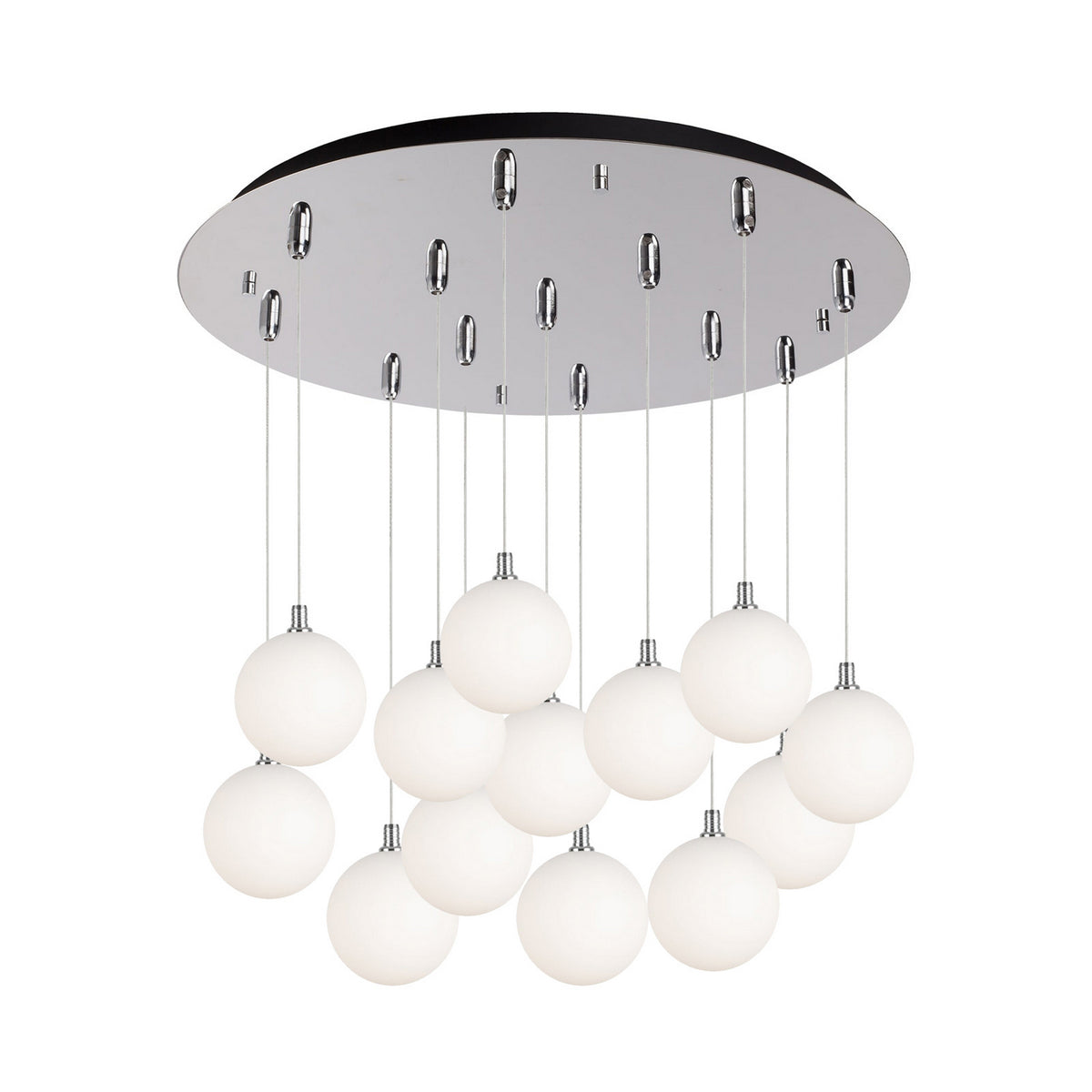 Kuzco Lighting - MP3106CHOP-13 - LED Pendant - Bolla - Chrome/Opal Glass