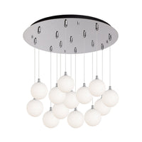 Kuzco Lighting - MP3106CHOP-13 - LED Pendant - Bolla - Chrome/Opal Glass