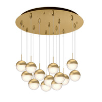 Kuzco Lighting - MP402801BG-13 - LED Pendant - Pluto - Brushed Gold