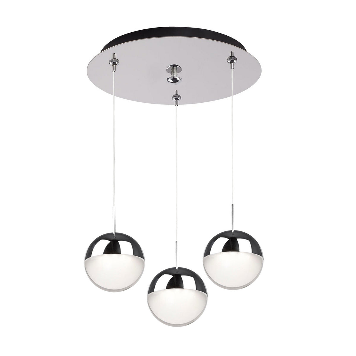 Kuzco Lighting - MP402801CH-03 - LED Pendant - Pluto - Chrome