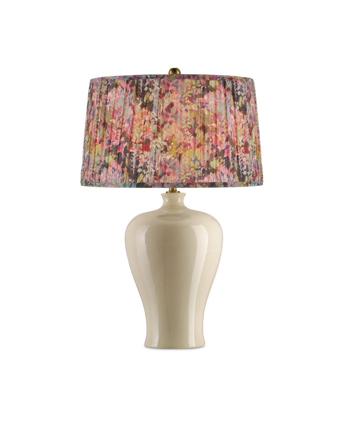Currey and Company - 0900-6003 - Lamp Shade - Wildflower - Magenta/Green/Blue