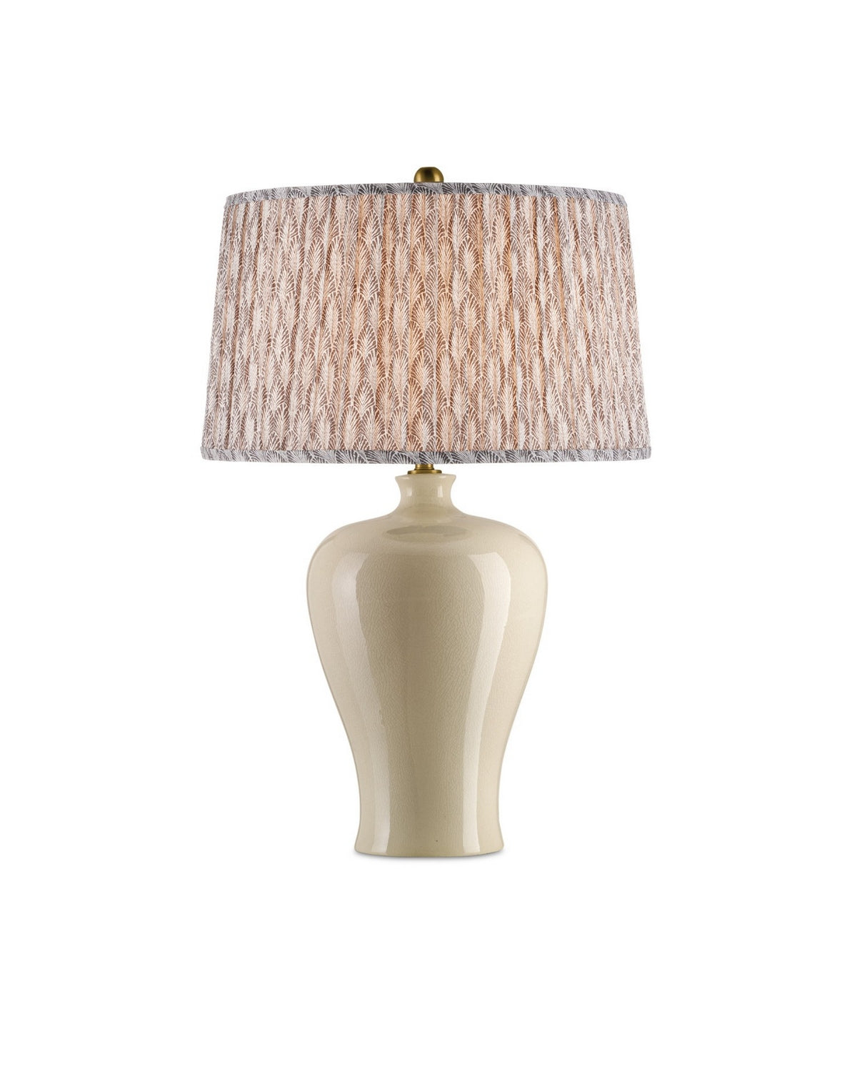 Currey and Company - 0900-6005 - Lamp Shade - Plume - Stone/Ivory