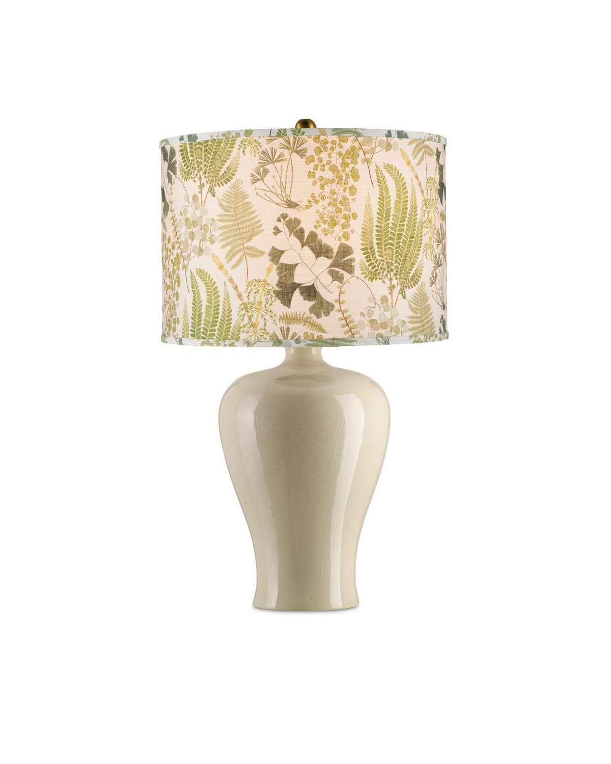 Currey and Company - 0900-6009 - Lamp Shade - Theodora - Green/Ivory