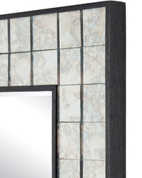 Currey and Company - 1000-0166 - Mirror - Mosaico - Ebony/Antique Mirror