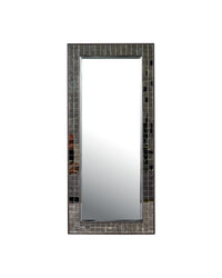 Currey and Company - 1000-0167 - Mirror - Mosaico - Ebony / Antique Mirror