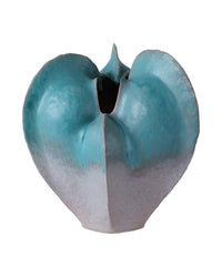 Currey and Company - 1200-0997 - Vase - Free-Form Blue Vase - Blue / Dark Gray