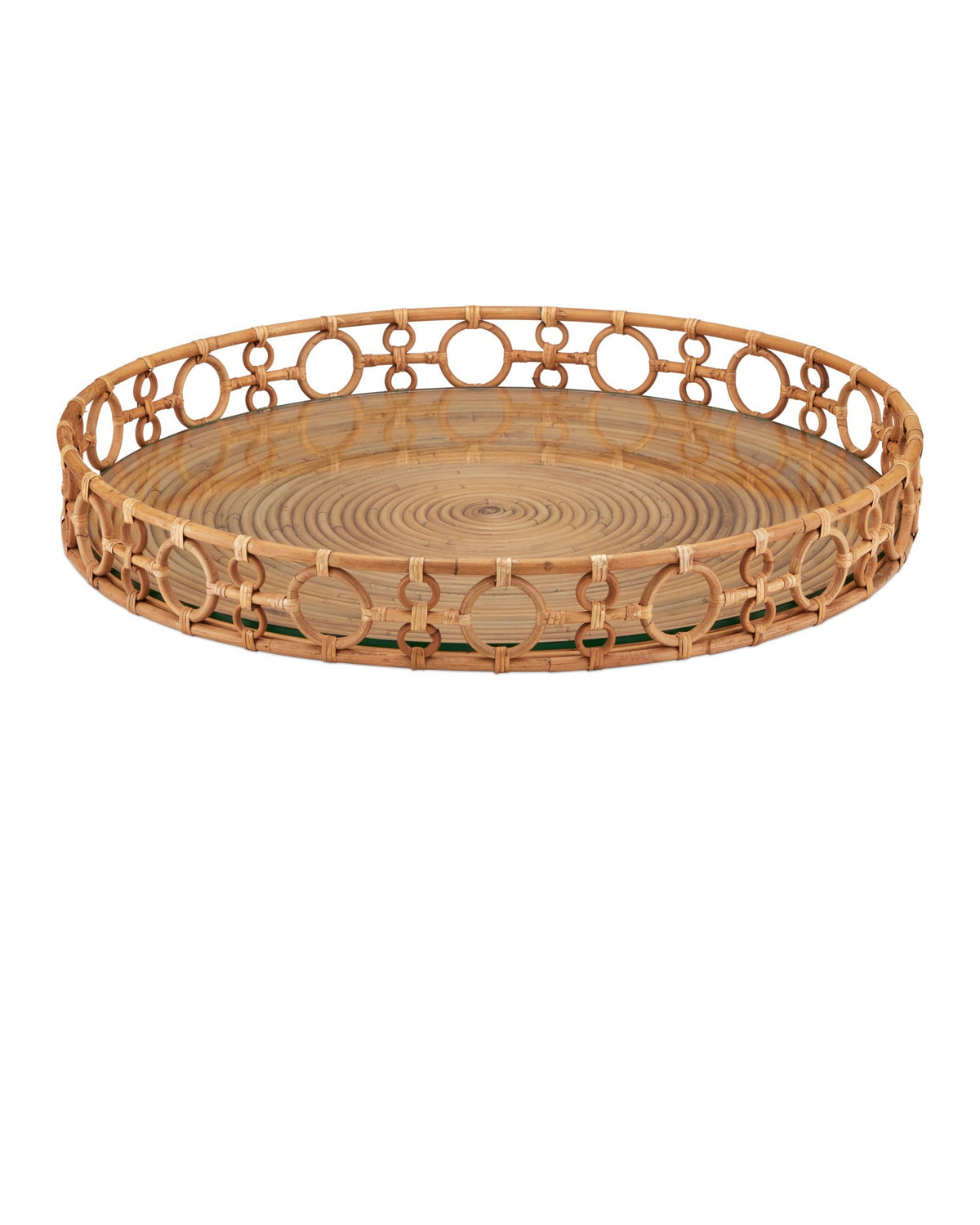 Currey and Company - 1200-1041 - Tray - Tegal - Natural / Clear